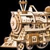  Mô hình gỗ lắp ráp 3D Steam Locomotive (Đầu Máy Xe Lửa Hơi Nước) (Wood Color) - Robotime LK701 - WP001 