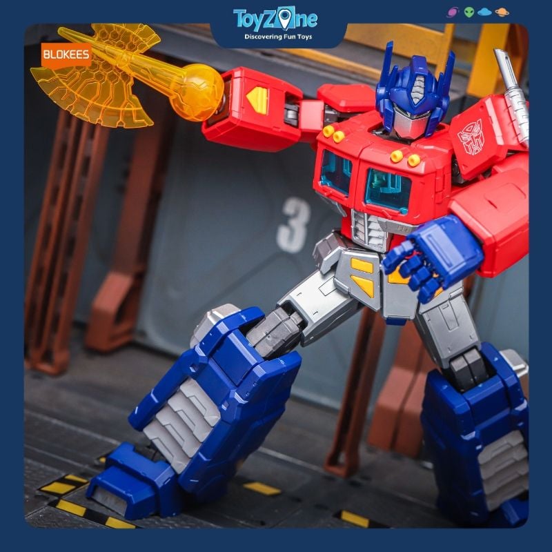  Mô hình đồ chơi Lắp ráp Transformers Optimus Prime Action Edition G1 Model Kit BLOKEES 