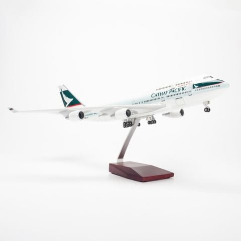 Mô hình máy bay Cathay Pacific 47cm lắp ráp có đèn Everfly