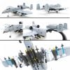 Mô hình máy bay chiến đấu A-10 Thunderbolt II Fairchild Republic USA 1:100 Amer