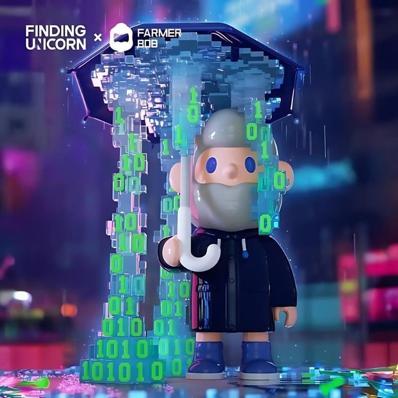 Mô hình đồ chơi Blind box Farmer Bob Next Generation Pixel Universe ( Vũ Trụ Pixel Thế Hệ Tiếp Theo ) 10th Anniversary FINDING UNICORN