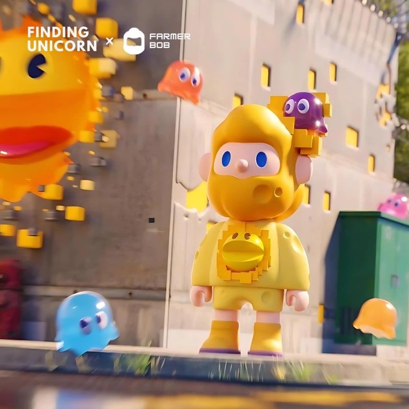 Mô hình đồ chơi Blind box Farmer Bob Next Generation Pixel Universe ( Vũ Trụ Pixel Thế Hệ Tiếp Theo ) 10th Anniversary FINDING UNICORN