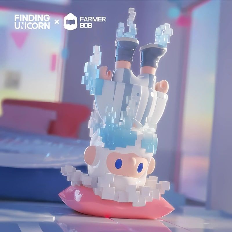 Mô hình đồ chơi Blind box Farmer Bob Next Generation Pixel Universe ( Vũ Trụ Pixel Thế Hệ Tiếp Theo ) 10th Anniversary FINDING UNICORN