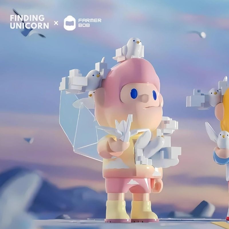 Mô hình đồ chơi Blind box Farmer Bob Next Generation Pixel Universe ( Vũ Trụ Pixel Thế Hệ Tiếp Theo ) 10th Anniversary FINDING UNICORN