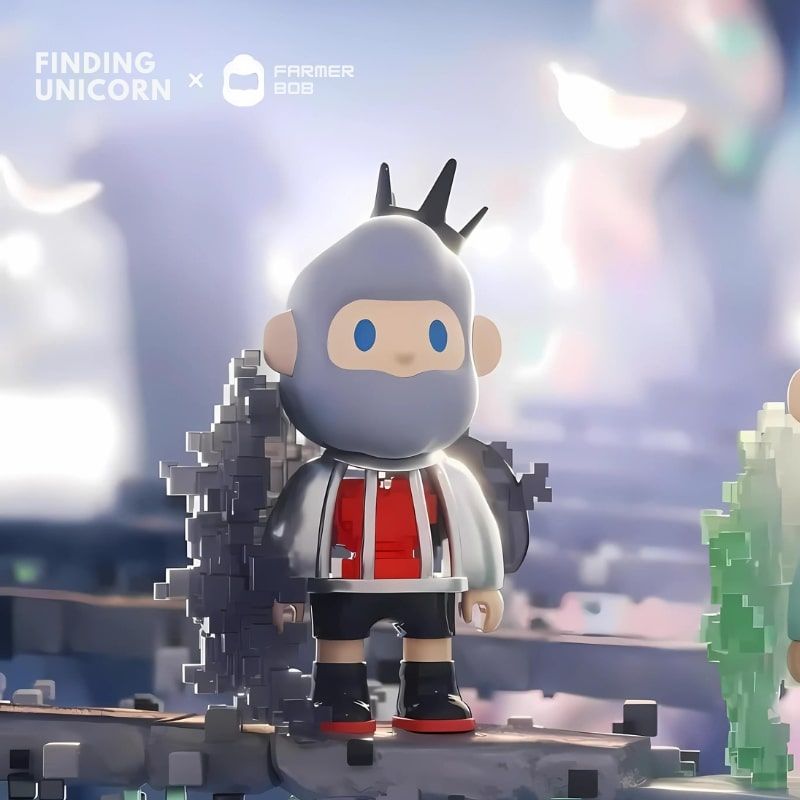 Mô hình đồ chơi Blind box Farmer Bob Next Generation Pixel Universe ( Vũ Trụ Pixel Thế Hệ Tiếp Theo ) 10th Anniversary FINDING UNICORN