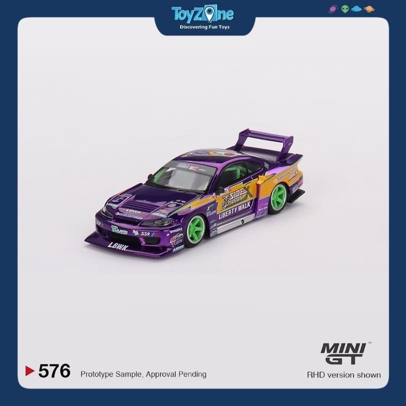  Mô hình xe Nissan LB-Super Silhouette S15 Silvia 1:64 MiniGT 