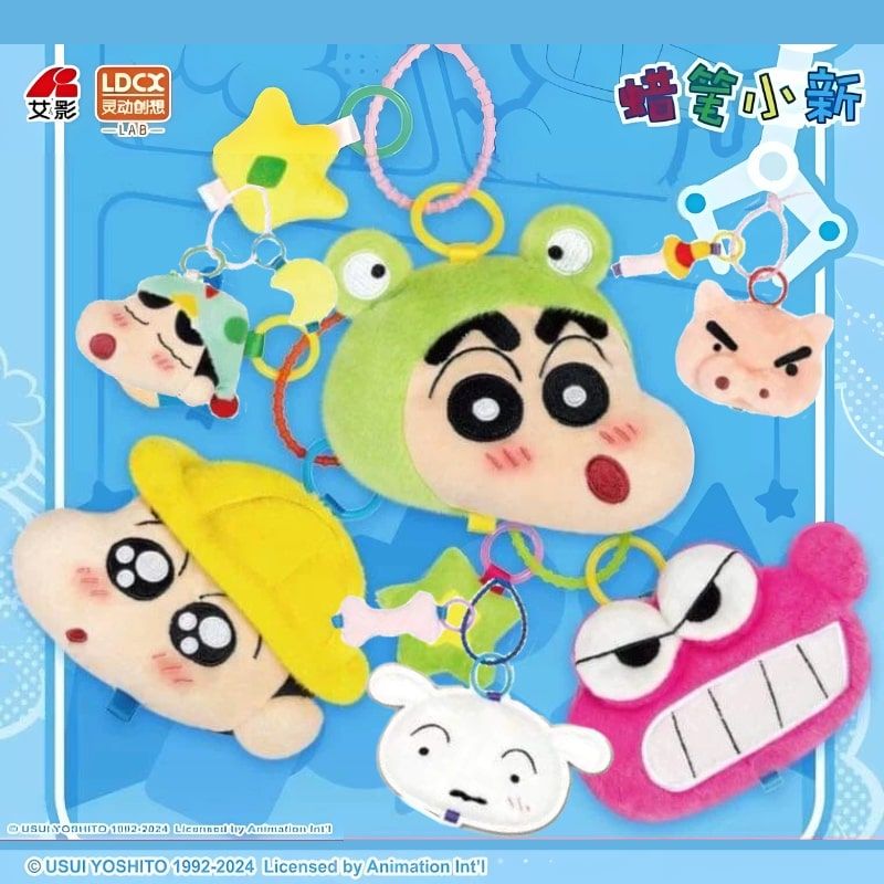 Mô hình Blind box Móc khóa Gấu bông Crayon Shin-chan Mini Storage Bag LDCX