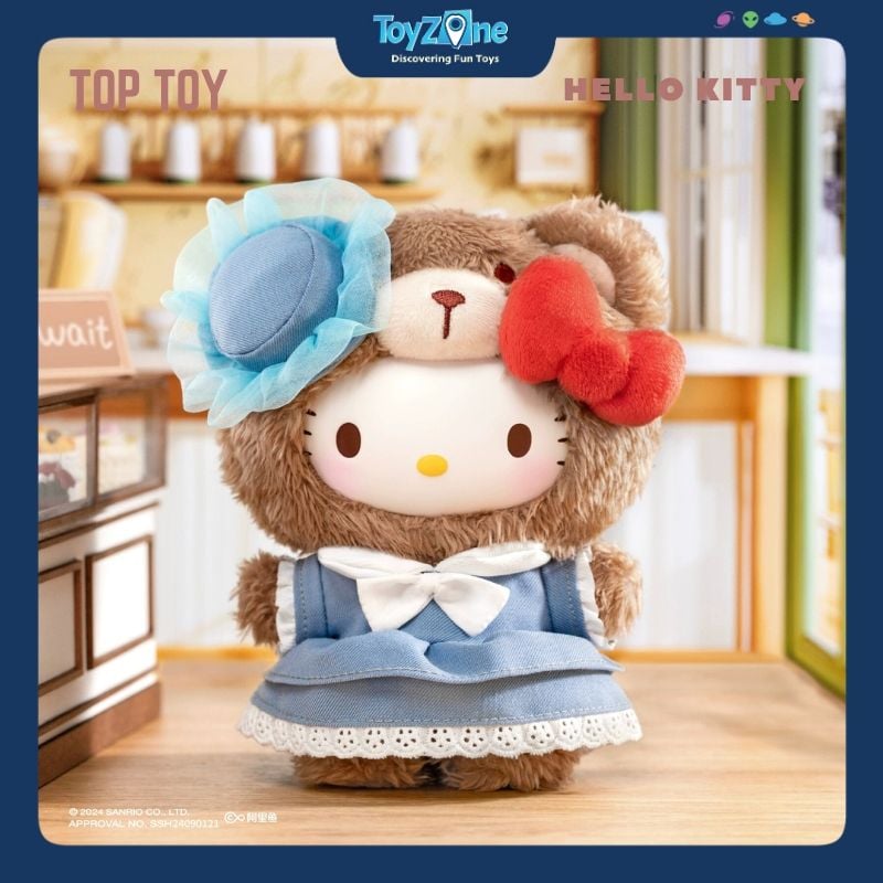 Mô hình Blind box Móc khóa Gấu Bông Sanrio Family British Afternoon Tea ( Trà Chiều Kiểu Anh ) TOP TOY