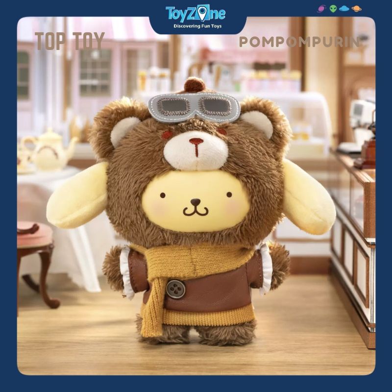 Mô hình Blind box Móc khóa Gấu Bông Sanrio Family British Afternoon Tea ( Trà Chiều Kiểu Anh ) TOP TOY