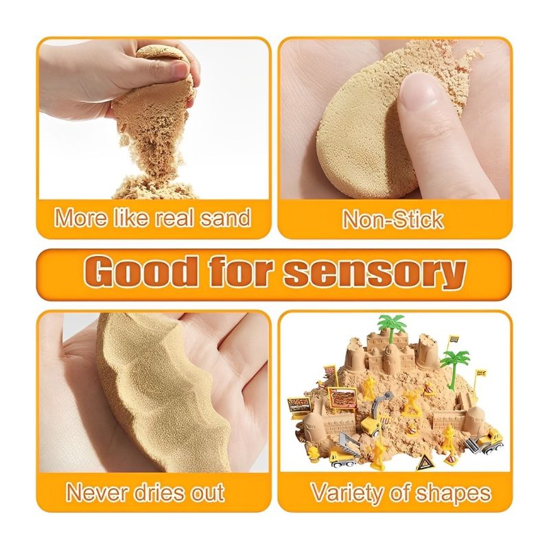 Bộ đồ chơi Cát động lực Mô hình xây dựng 1500 gram Pepedo