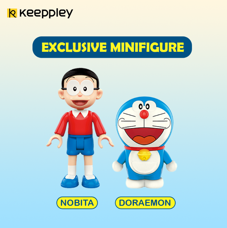 Bộ đồ chơi lắp ráp mô hình Doraemon Keeppley