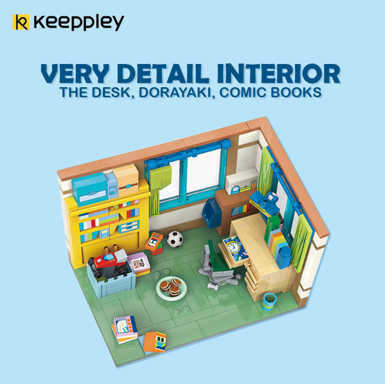 Bộ đồ chơi lắp ráp mô hình Doraemon Keeppley