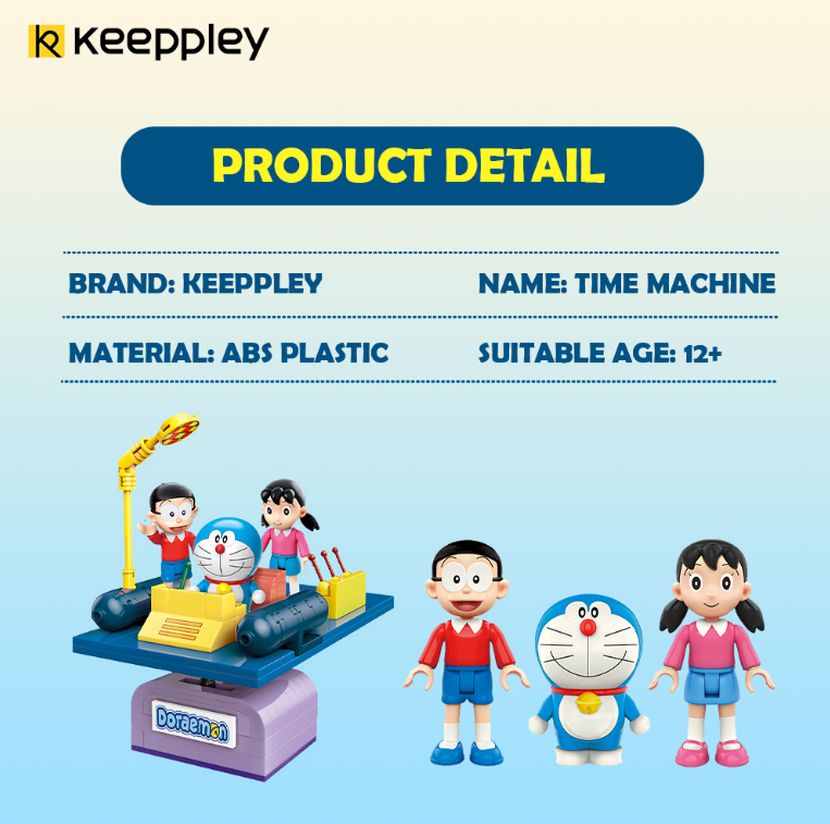 Bộ đồ chơi lắp ráp mô hình Doraemon Keeppley