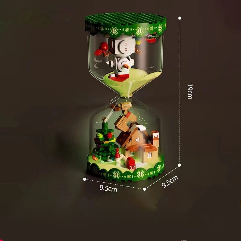 Bộ Đồ Chơi Lắp Ráp Giáng Sinh Mô Hình Đồng Hồ Cát SEMBO