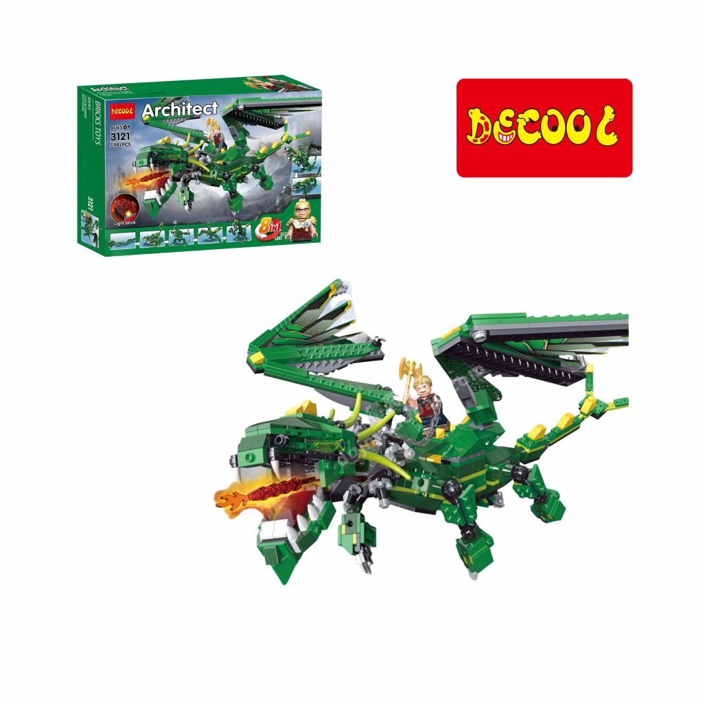 Bộ đồ chơi lắp ráp mô hình Rồng Thần DECOOL
