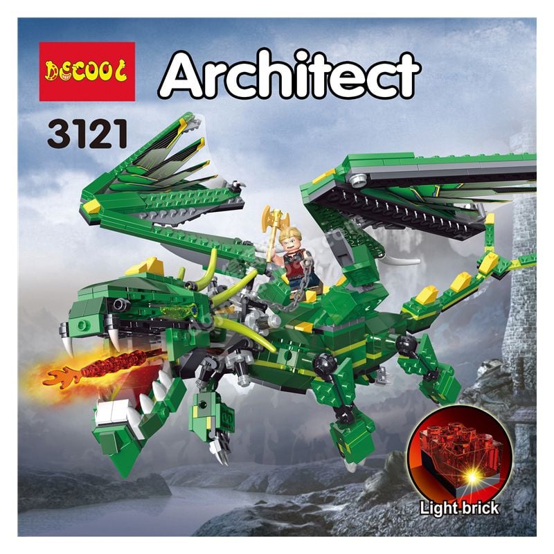 Bộ đồ chơi lắp ráp mô hình Rồng Thần DECOOL