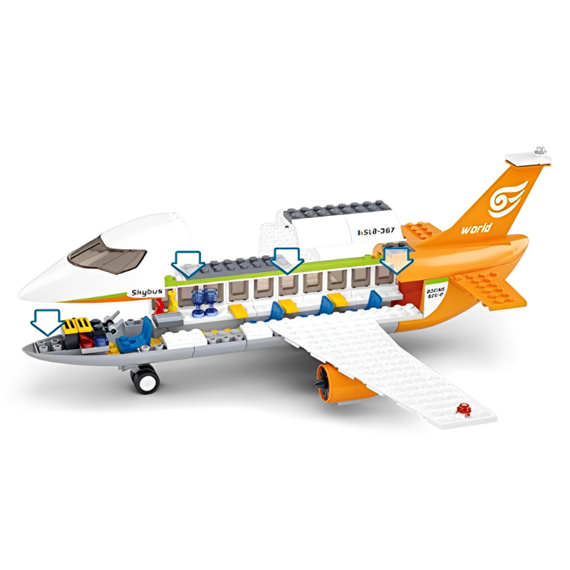 Bộ đồ chơi lắp ráp Mô hình Sân Bay SLUBAN