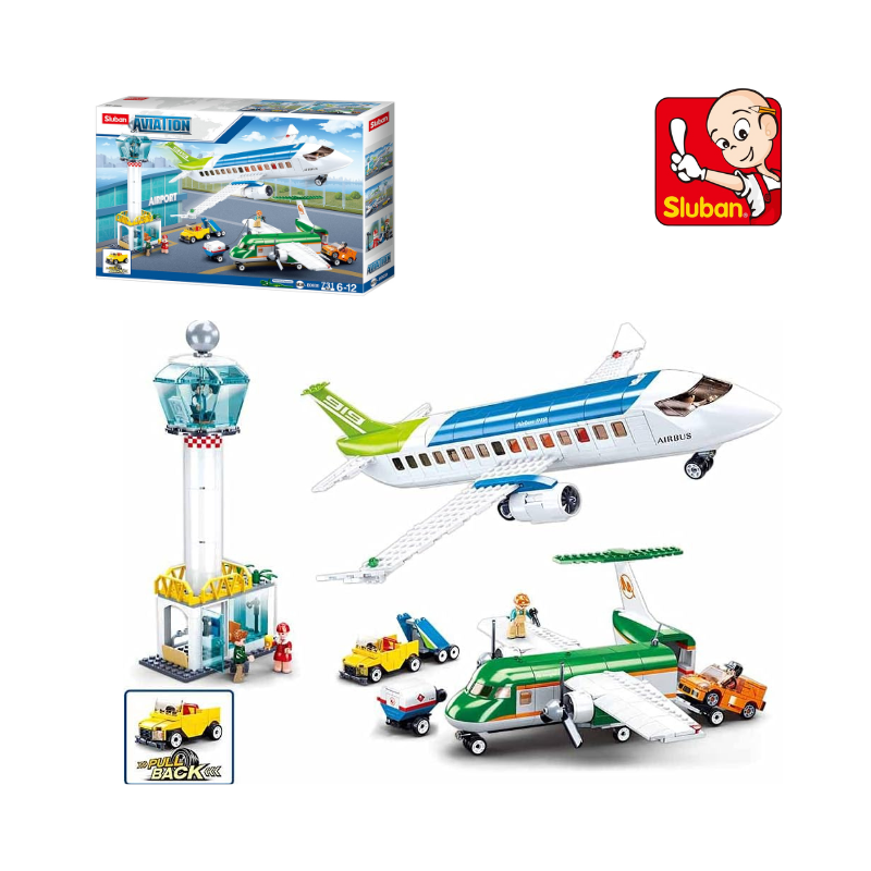 Bộ đồ chơi lắp ráp Mô hình Sân Bay SLUBAN