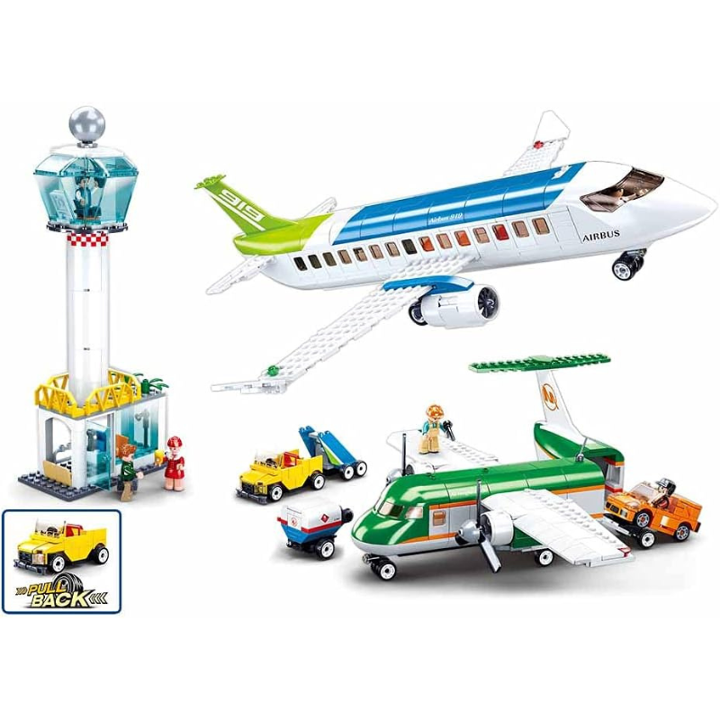 Bộ đồ chơi lắp ráp Mô hình Sân Bay SLUBAN