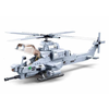  Bộ đồ chơi mô hình lắp ráp Máy bay trực thăng AH-1Z Viper Sluban 