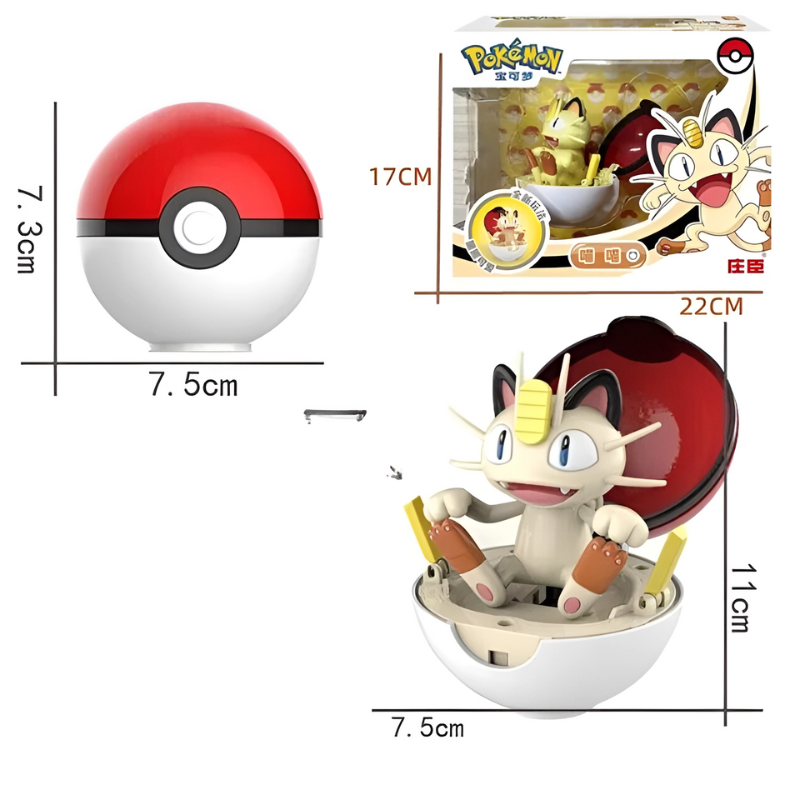 Bộ đồ chơi mô hình bóng Pokemon Pokeball NOBRAND