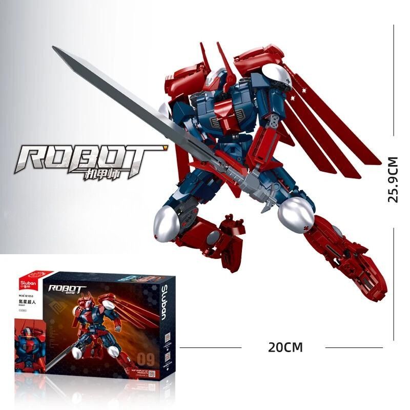 Bộ đồ chơi mô hình lắp ráp Mecha Master Siêu nhân Krytonian Sluban