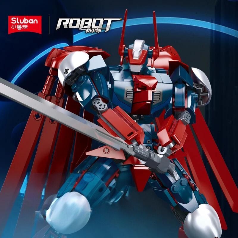 Bộ đồ chơi mô hình lắp ráp Mecha Master Siêu nhân Krytonian Sluban