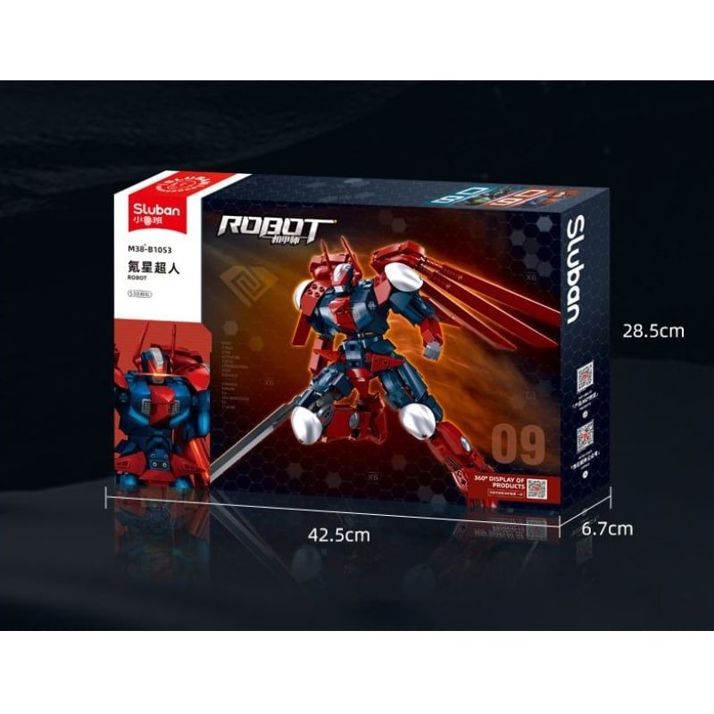 Bộ đồ chơi mô hình lắp ráp Mecha Master Siêu nhân Krytonian Sluban