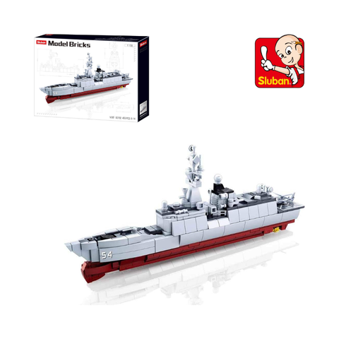 Mô hình tàu chiến lắp ráp non lego