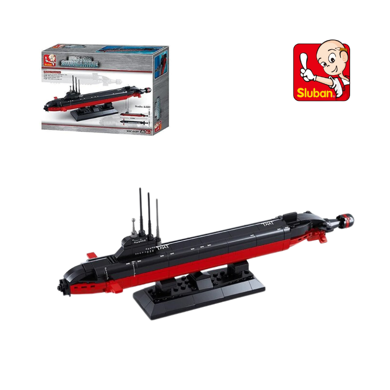 Bộ Đồ Chơi Mô Hình Lắp Ráp Tàu Ngầm Hạt Nhân SLUBAN