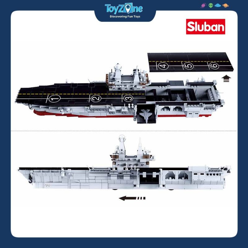 Bộ đồ chơi mô hình lắp ráp Tàu tấn công đổ bộ Sluban