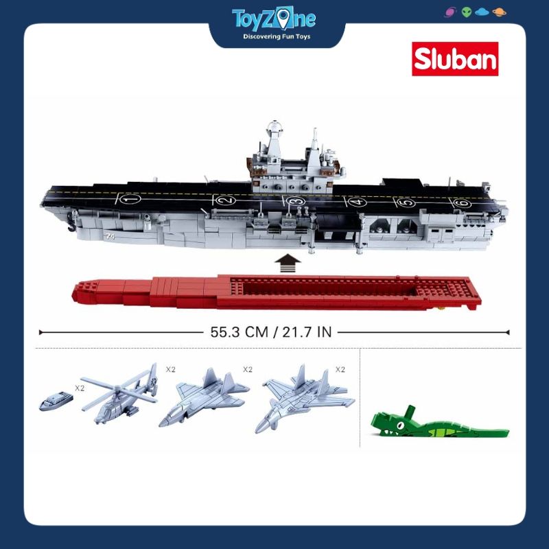 Bộ đồ chơi mô hình lắp ráp Tàu tấn công đổ bộ Sluban