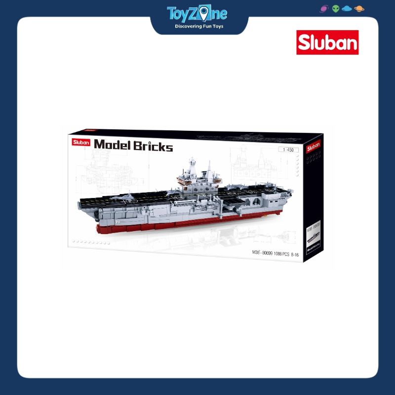 Bộ đồ chơi mô hình lắp ráp Tàu tấn công đổ bộ Sluban