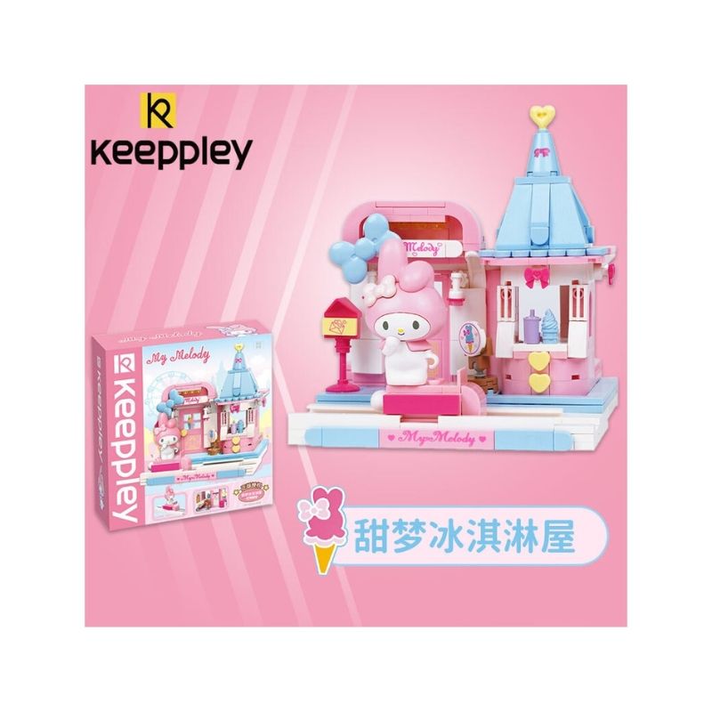  Bộ đồ chơi mô hình lắp ráp Tiệm Kem My Melody Keeppley 