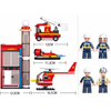 Bộ đồ chơi mô hình lắp ráp Trạm cứu hỏa Sluban