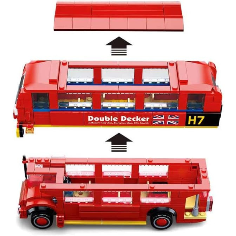 Bộ đồ chơi mô hình lắp ráp Xe Bus London Sluban