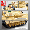  Bộ đồ chơi mô hình lắp ráp xe tăng M1A2 SEP V2 Abrams Sluban 
