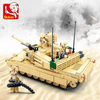  Bộ đồ chơi mô hình lắp ráp xe tăng M1A2 SEP V2 Abrams Sluban 