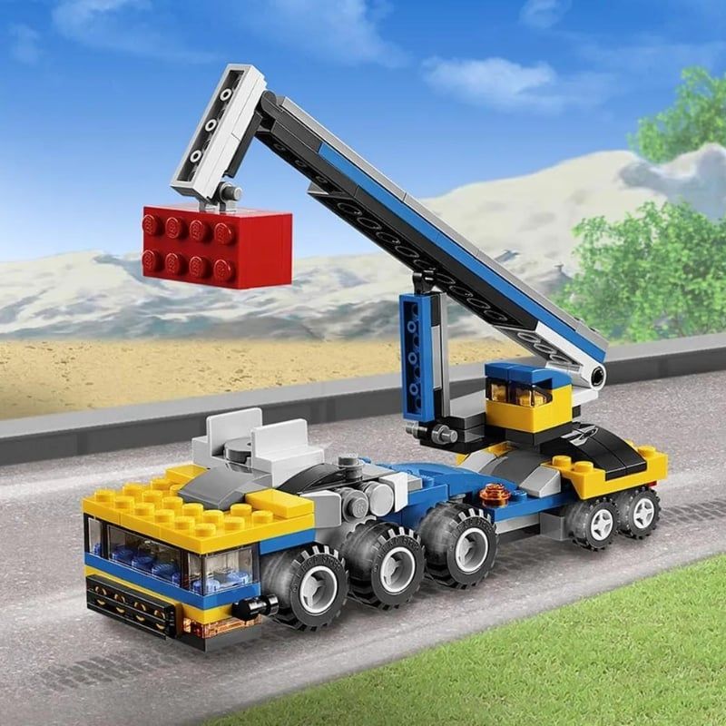 Bộ đồ chơi mô hình lắp ráp Xe vận chuyển 3in1 Decool