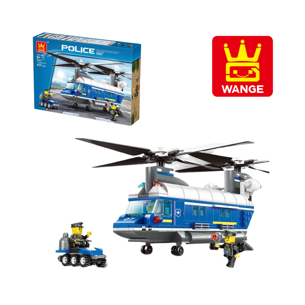  Bộ lắp ráp lego cảnh sát lắp ráp Wange 