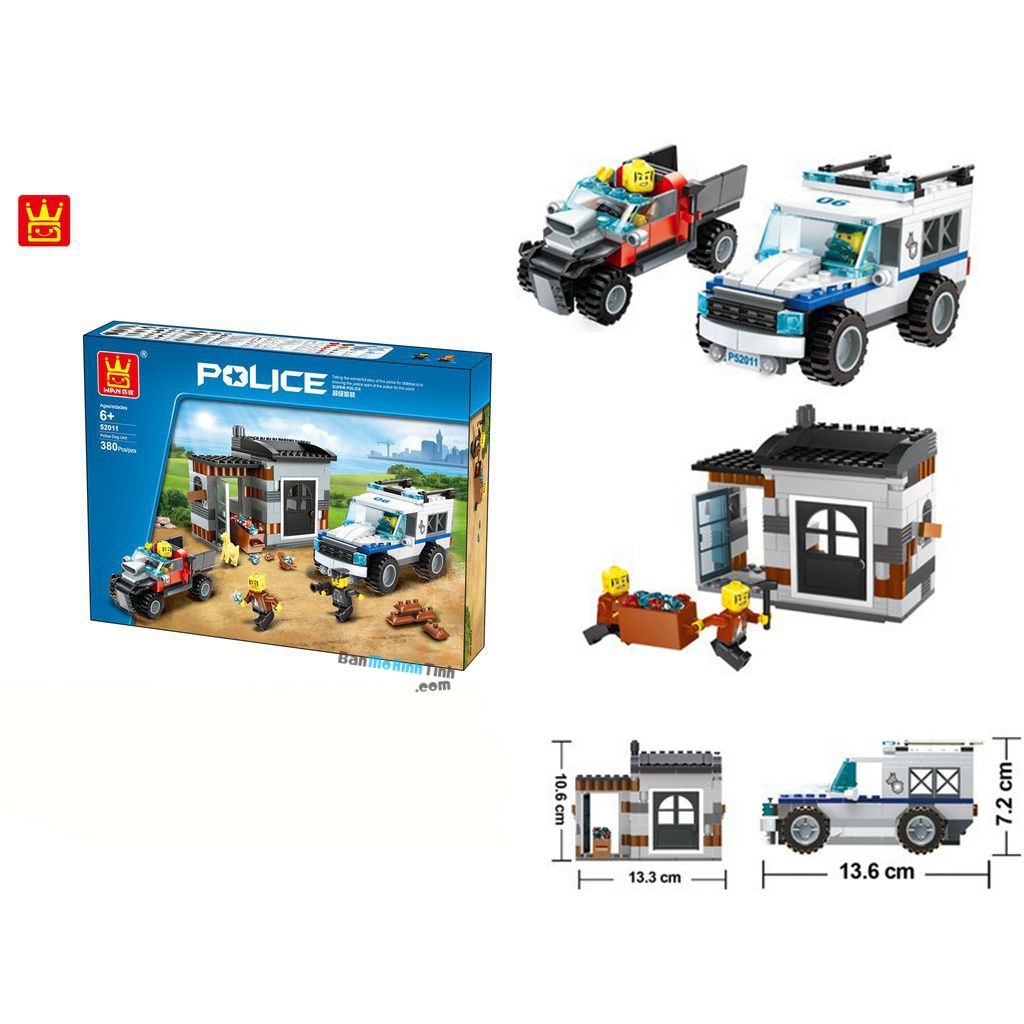 Bộ đồ chơi lắp ráp mô hình Cảnh Sát Wange