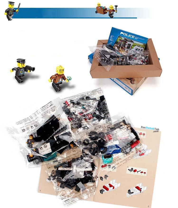 Bộ đồ chơi lắp ráp mô hình Cảnh Sát Wange