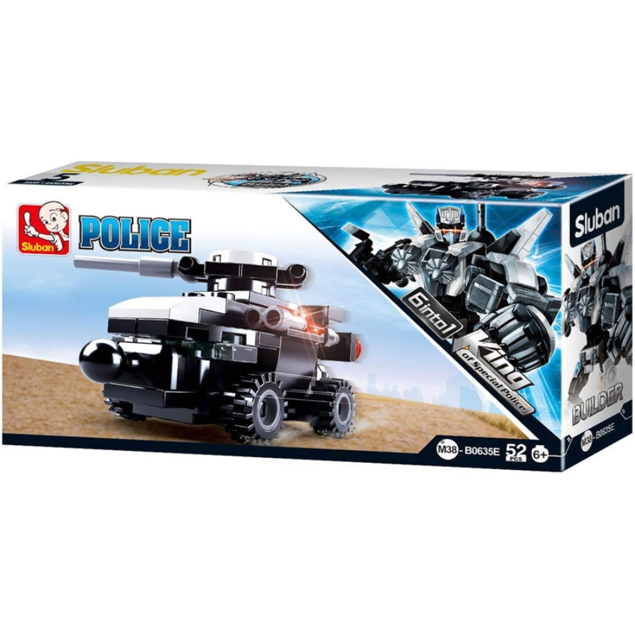 Bộ đồ chơi lắp ráp mô hình Robot Cảnh Sát 6in1 SLUBAN