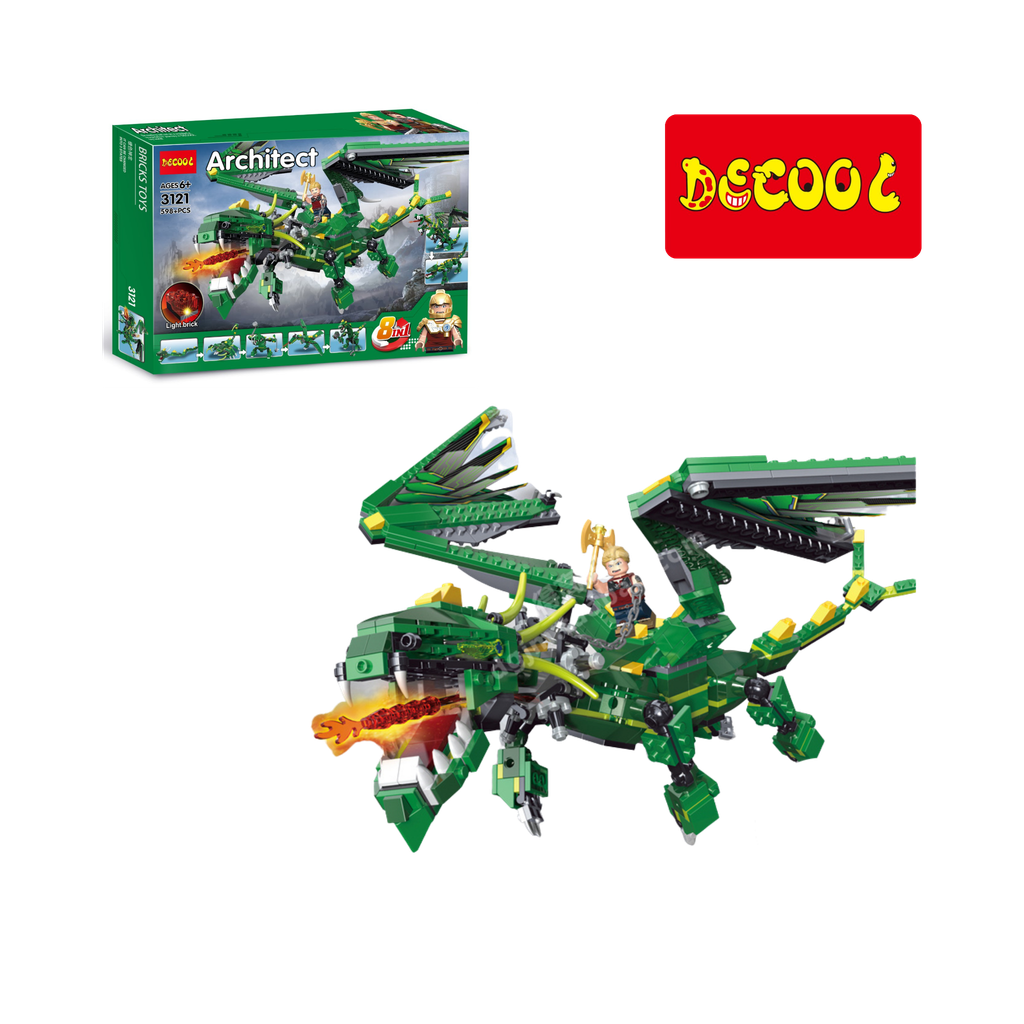 Bộ mô hình rồng lego lắp ráp Decool