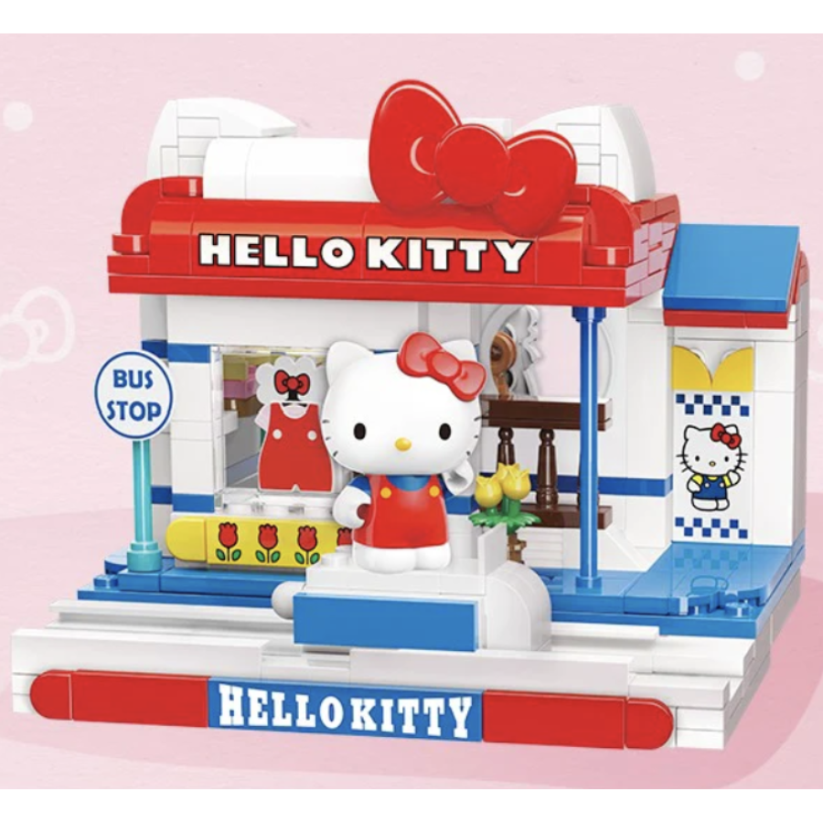 Bộ đồ chơi lắp ráp mô hình Hello Kitty cửa hàng thời trang Keeppley