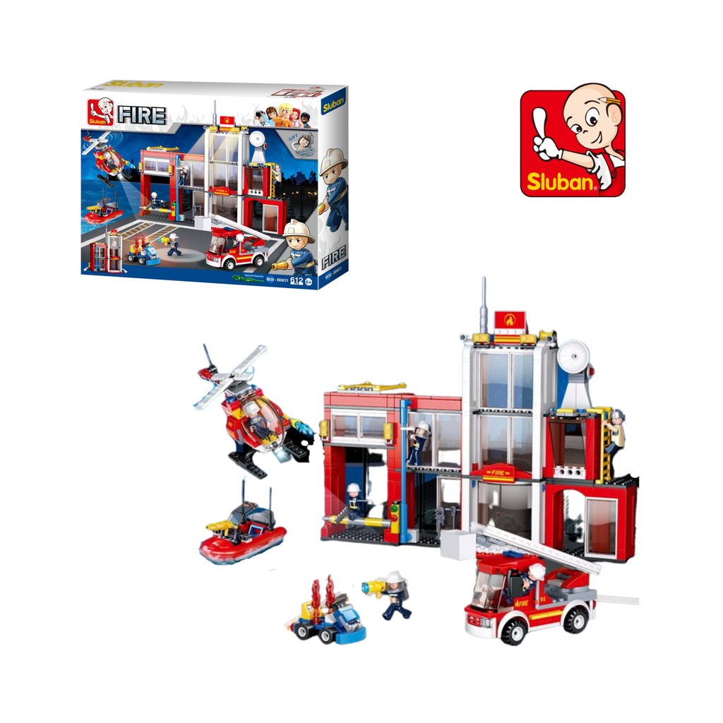 Bộ xếp hình lego cứu hoả Sluban