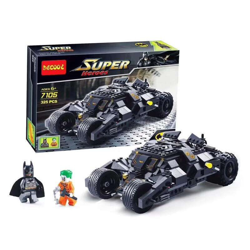Bộ đồ chơi lắp ráp mô hình xe Batman DECOOL