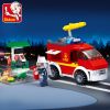 Bộ đồ chơi lắp ráp mô hình Xe Cứu Hoả Sluban