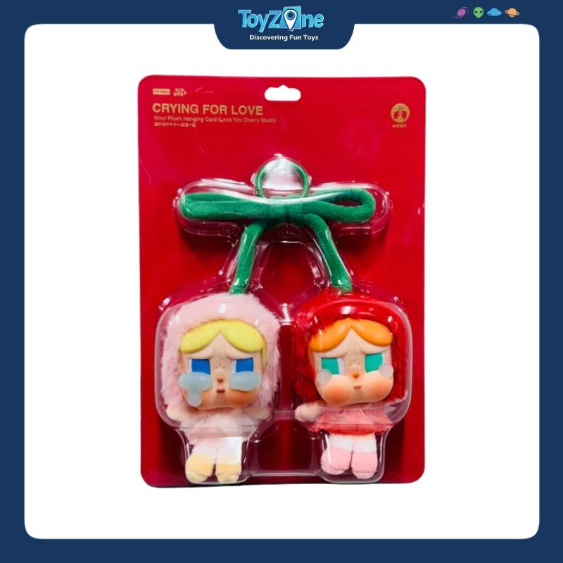 Mô hình đồ chơi Móc khóa Gấu bông Crybaby Crying For Love Series Love You Cherry Much POP MART