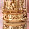 Mô Hình Gỗ Lắp Ráp 3D Romantic Carousel (Hộp Nhạc Vòng Xoay Ngựa Gỗ) (Wood Color) - Robotime - AMK62